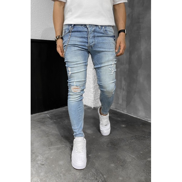 Jean Βlack Island 6585 Μπλέ Skinny fit